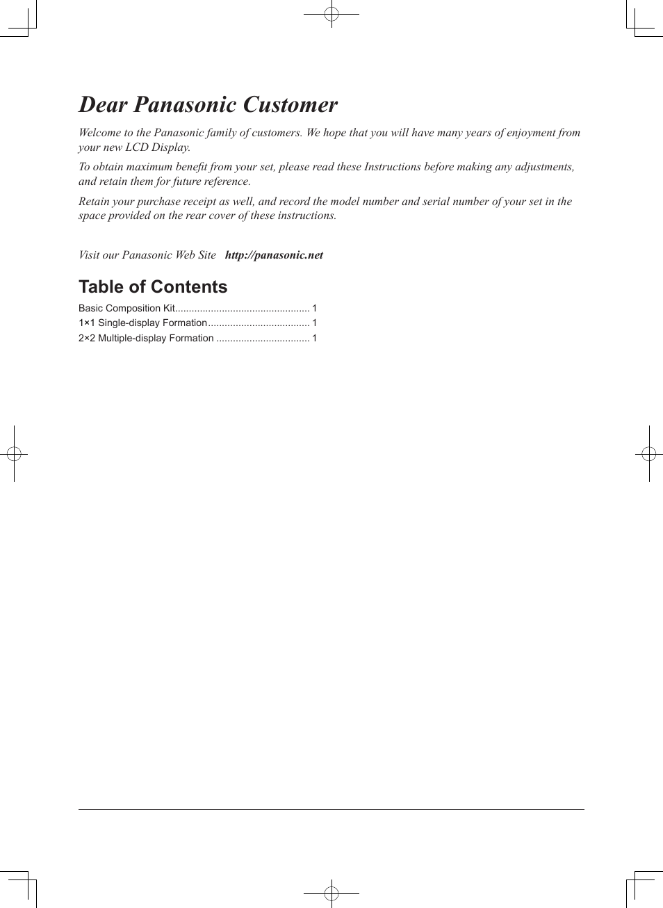 Panasonic TYCF55VW50 User Manual | Page 10 / 40