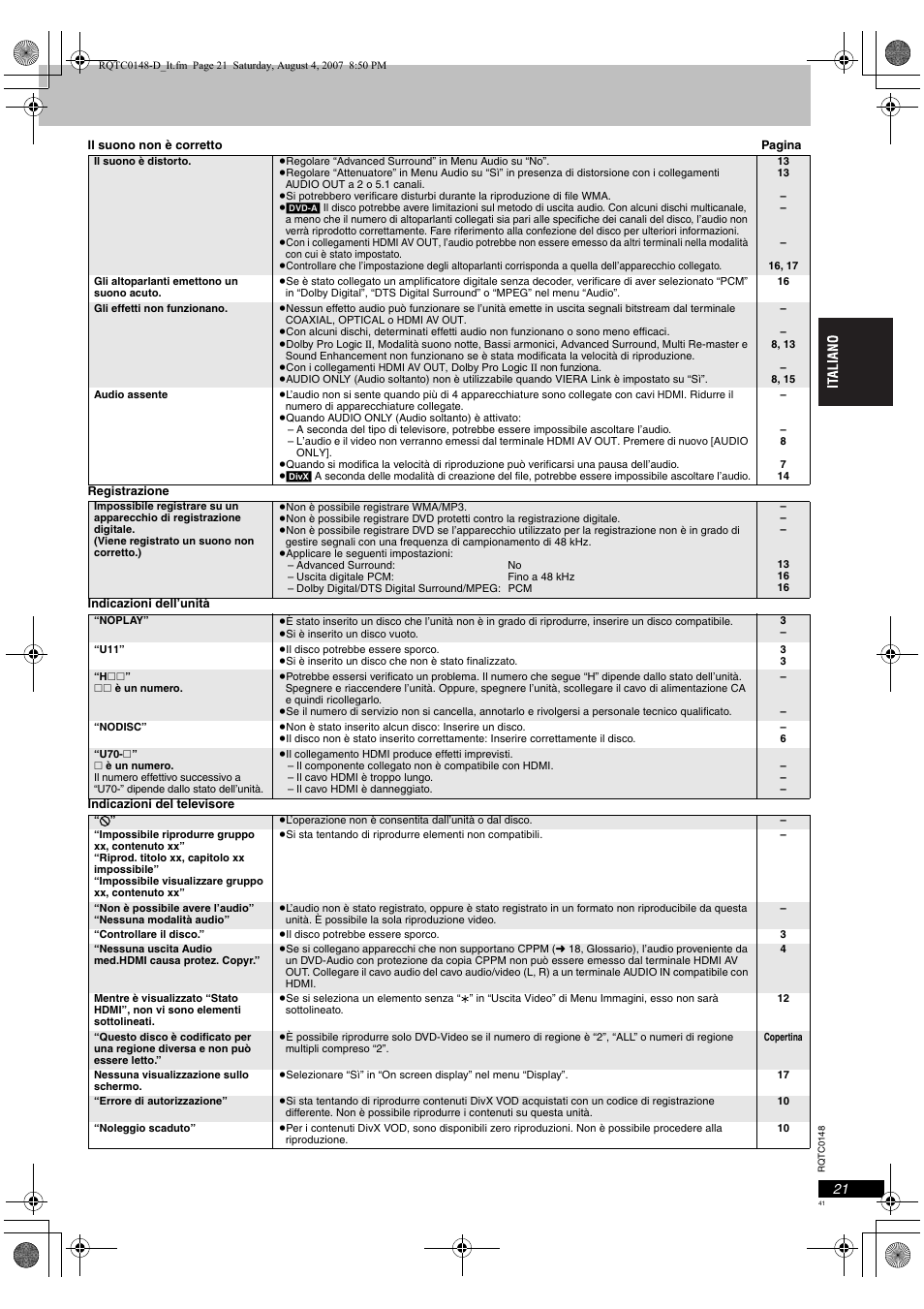 Panasonic DVDS100 User Manual | Page 41 / 128