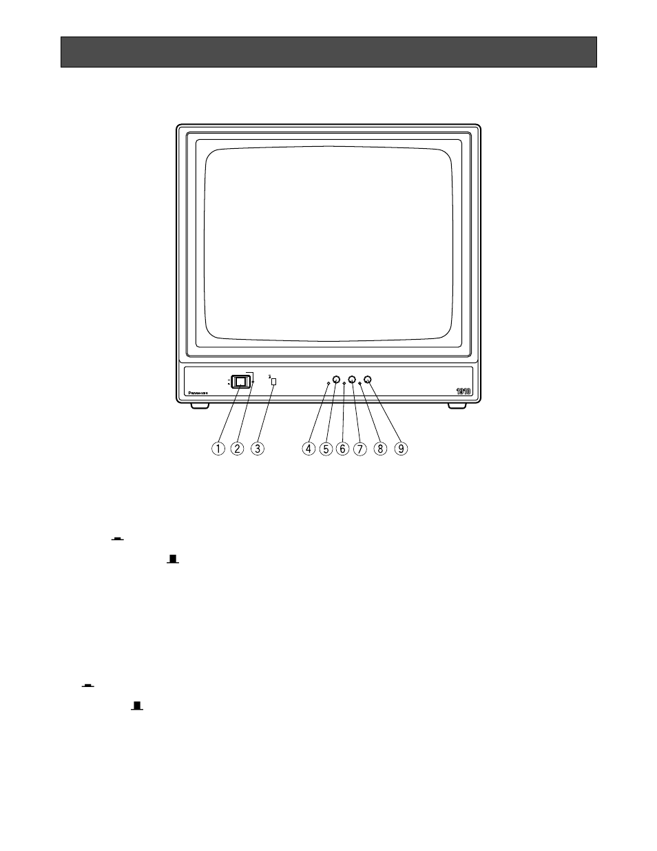Wichtige bedienungselemente und ihre funktionen, Vorderseite | Panasonic WVBM1910 User Manual | Page 11 / 30