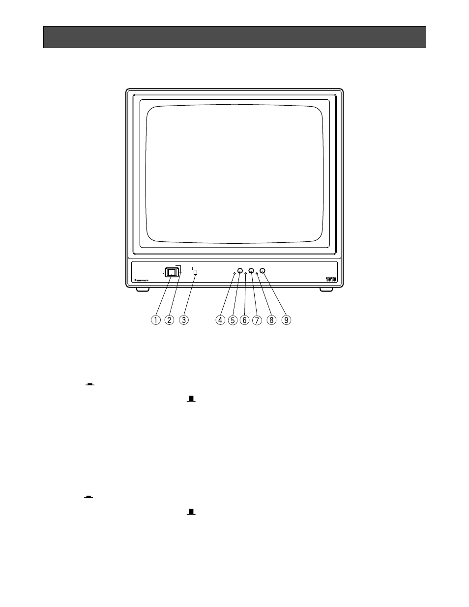 Principales controles de operacion y sus funciones, Vista frontal, Principales controles de operación y sus funciones | Panasonic WVBM1910 User Manual | Page 25 / 30