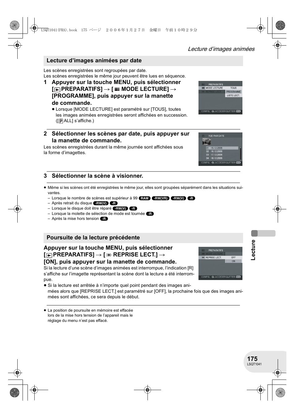Panasonic VDRD152EG User Manual | Page 175 / 232