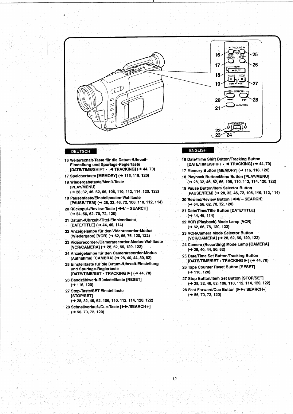 Panasonic NVVX22EG User Manual | Page 12 / 154
