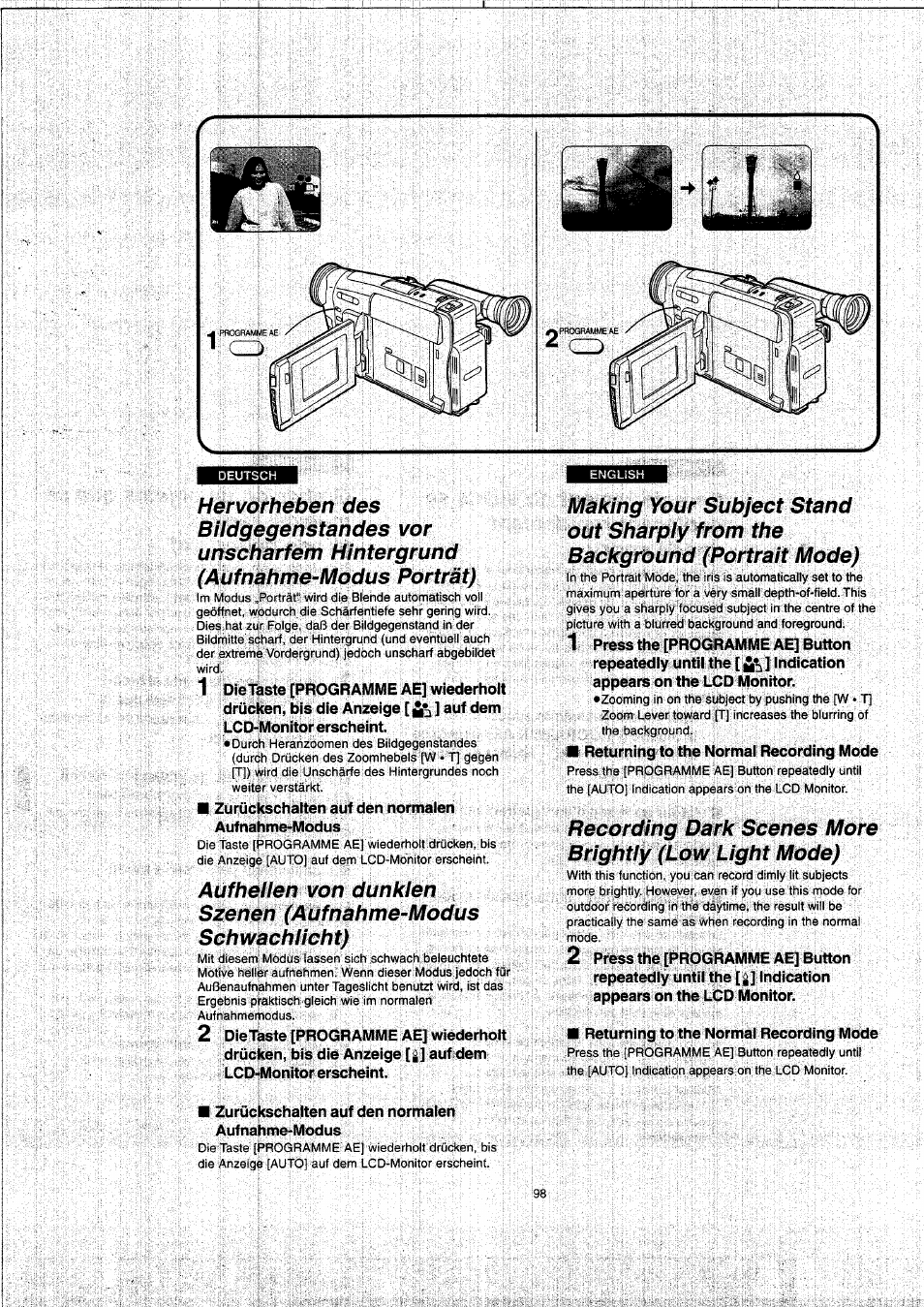 Panasonic NVVX22EG User Manual | Page 98 / 154