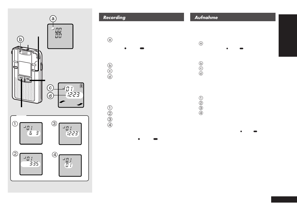 C d a | Panasonic RRQR80 User Manual | Page 9 / 84