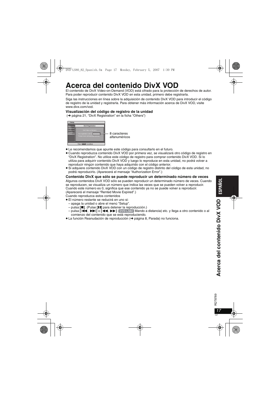 Panasonic DVDLS82 User Manual | Page 107 / 192