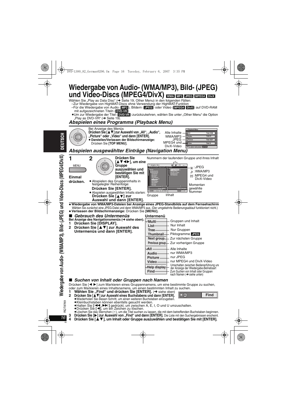 Panasonic DVDLS82 User Manual | Page 46 / 192