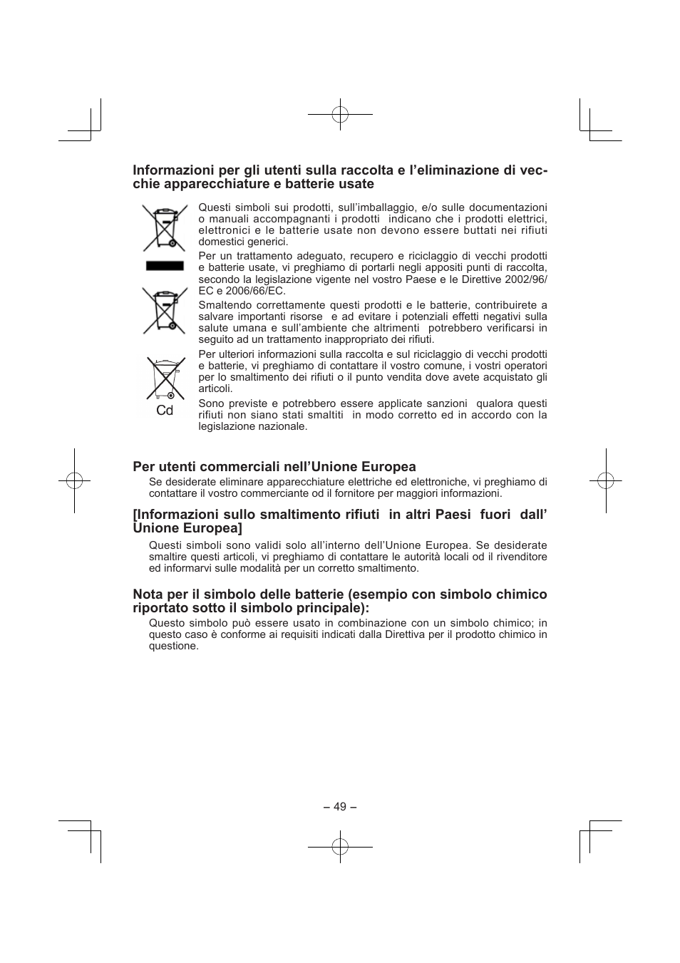 Panasonic EY7840 User Manual | Page 49 / 144