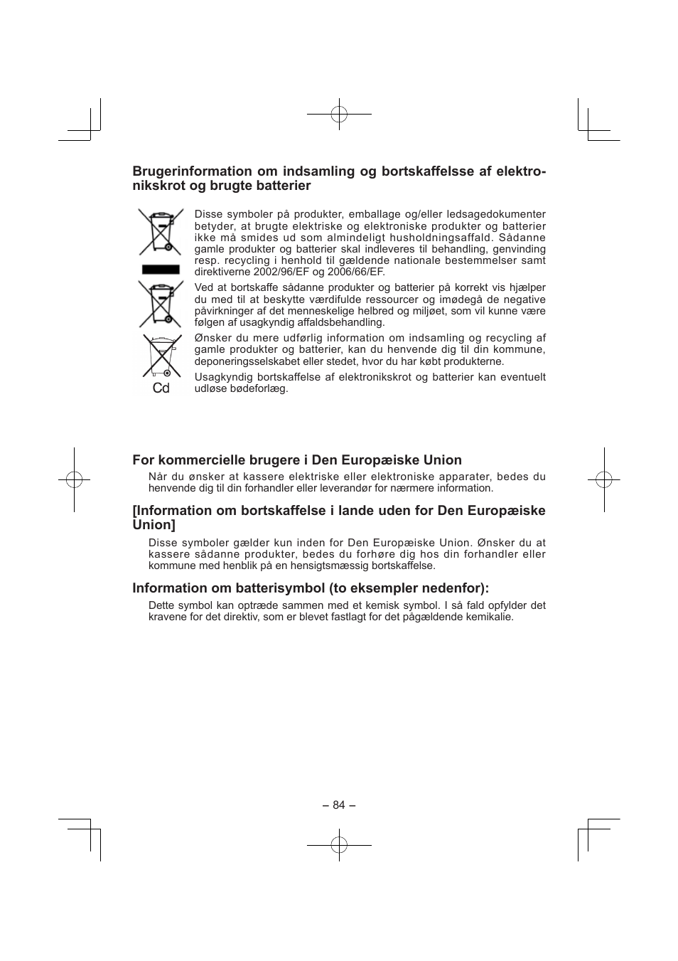 Panasonic EY7840 User Manual | Page 84 / 144