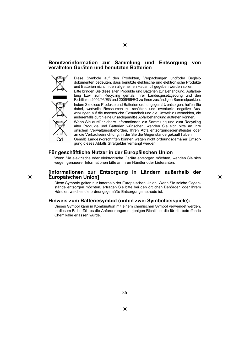 Panasonic EY4640 User Manual | Page 35 / 196