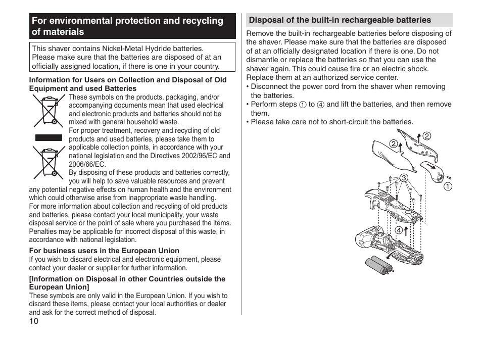 Panasonic ESRT33 User Manual | Page 10 / 142