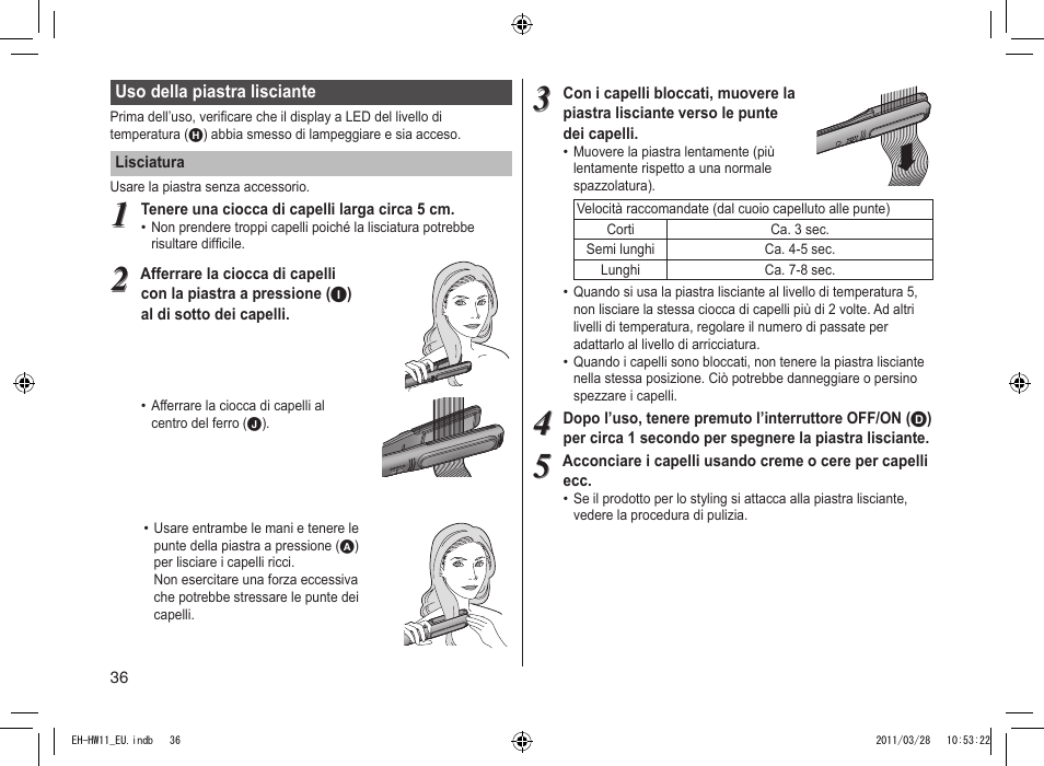 Panasonic EHHW11 User Manual | Page 36 / 158