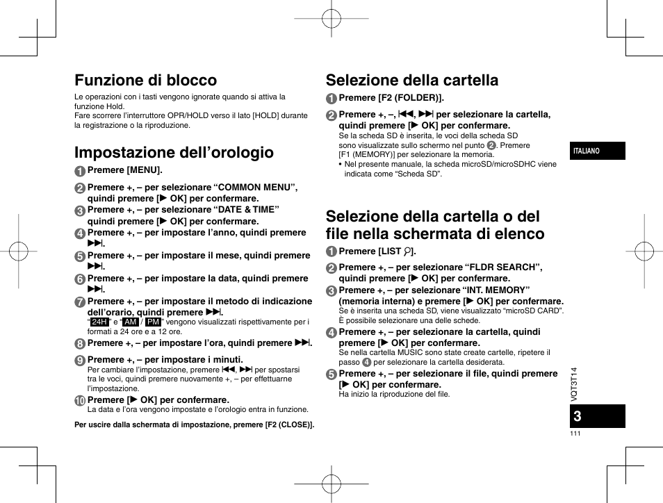 Panasonic RRXS410E User Manual | Page 111 / 230