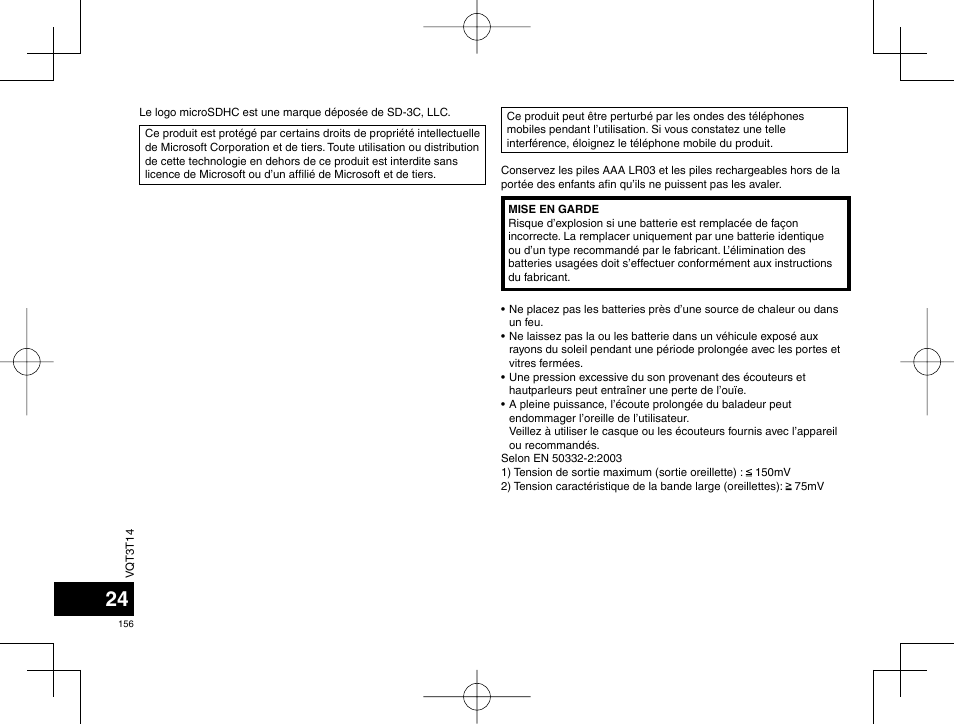 Panasonic RRXS410E User Manual | Page 156 / 230