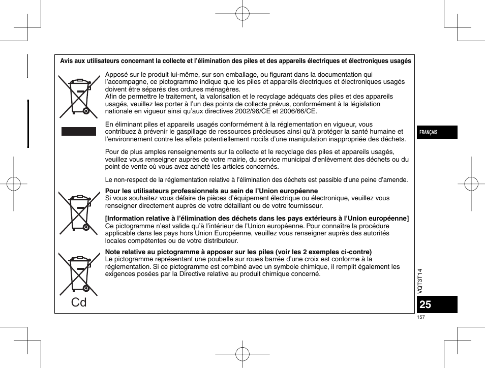 Panasonic RRXS410E User Manual | Page 157 / 230