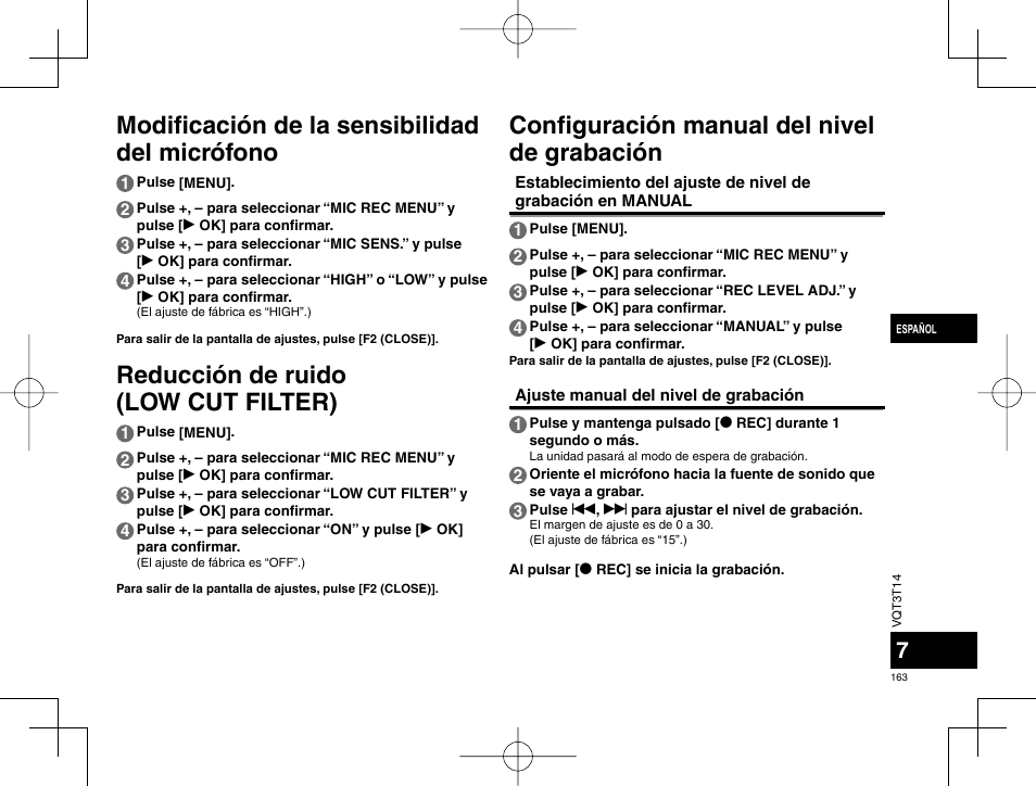 Panasonic RRXS410E User Manual | Page 163 / 230