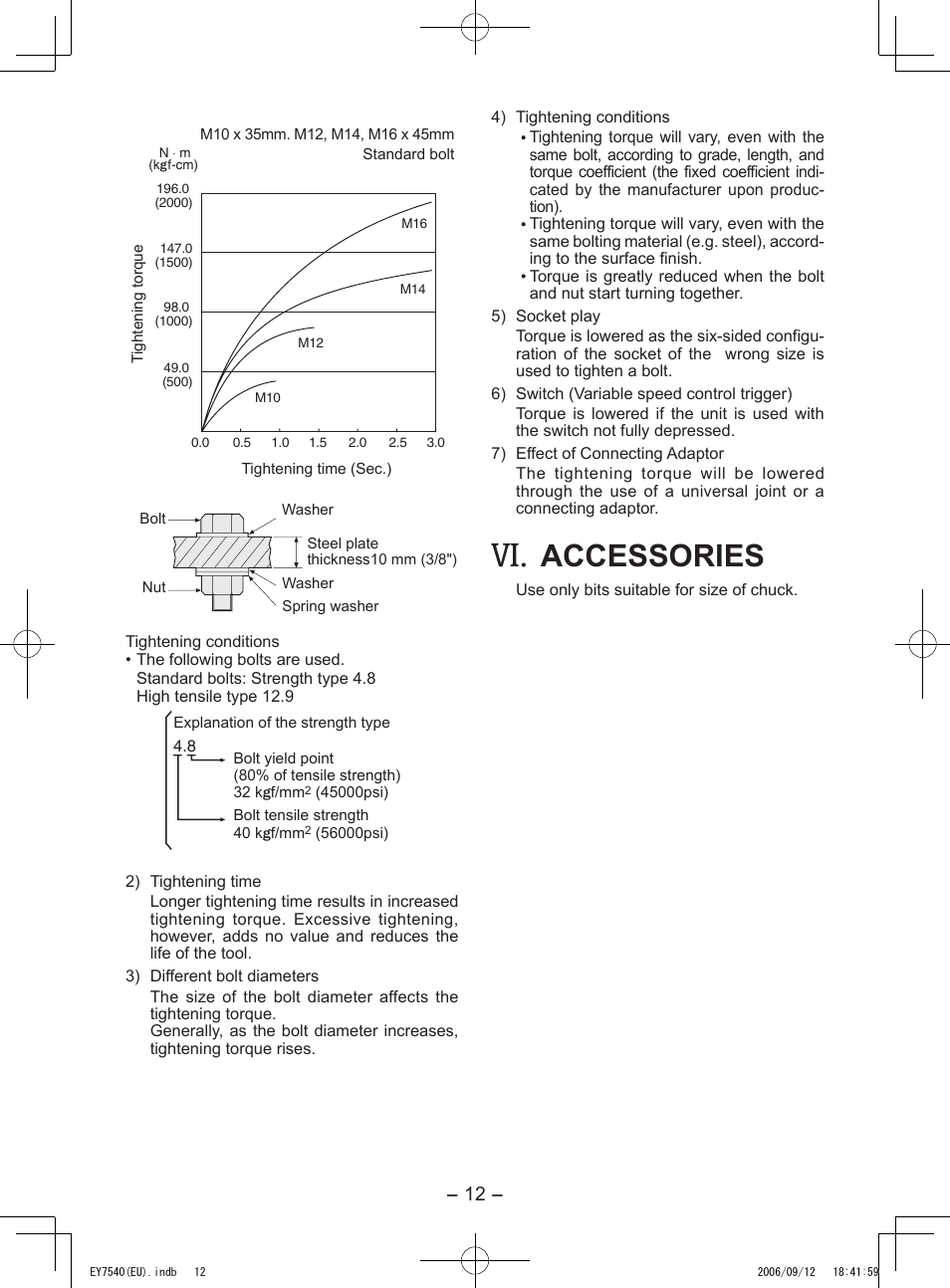 Accessories | Panasonic EY7540 User Manual | Page 12 / 136