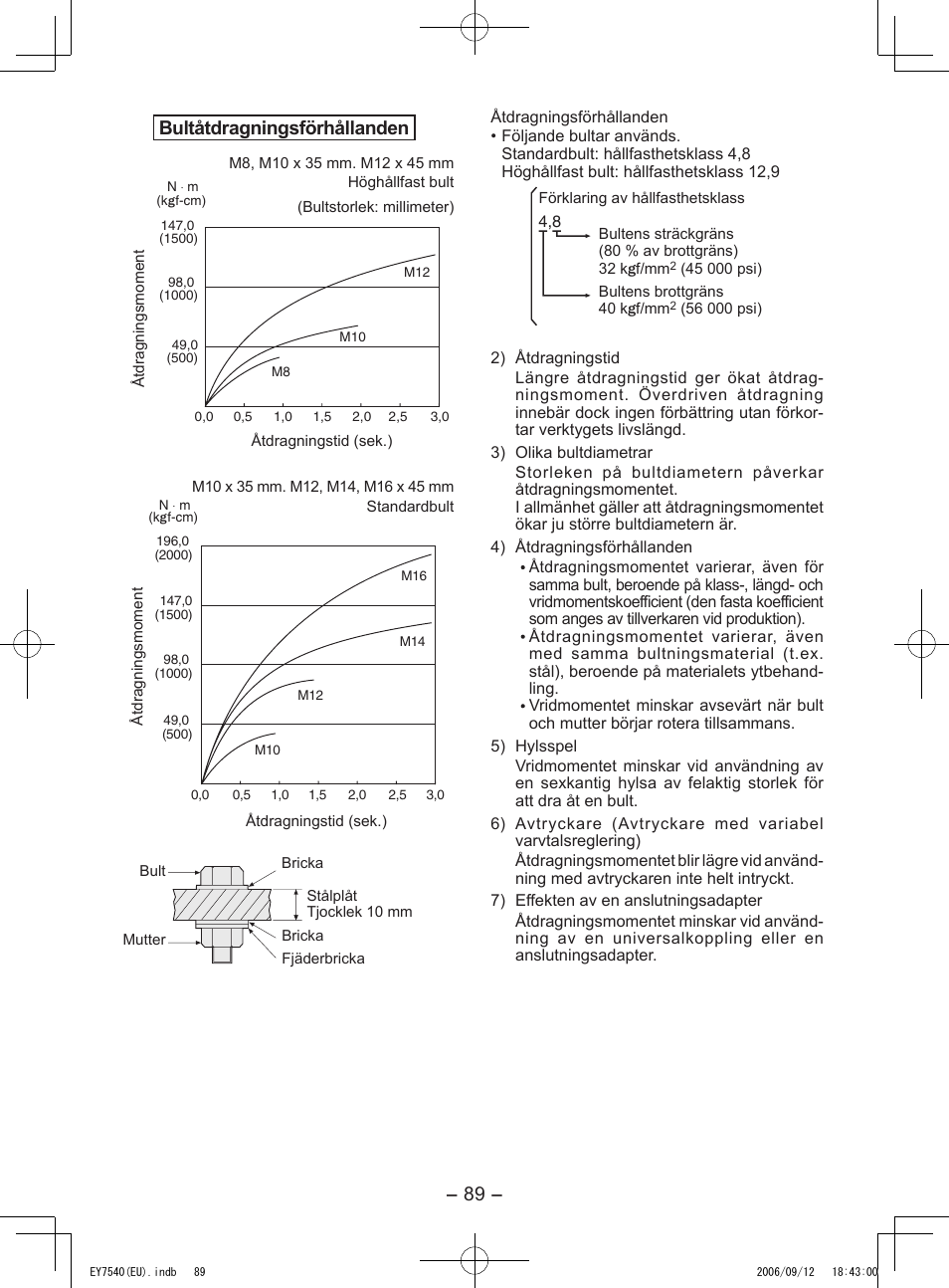 Bultåtdragningsförhållanden | Panasonic EY7540 User Manual | Page 89 / 136