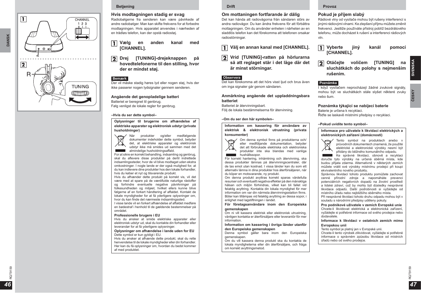 Panasonic RPWF850 User Manual | Page 24 / 45