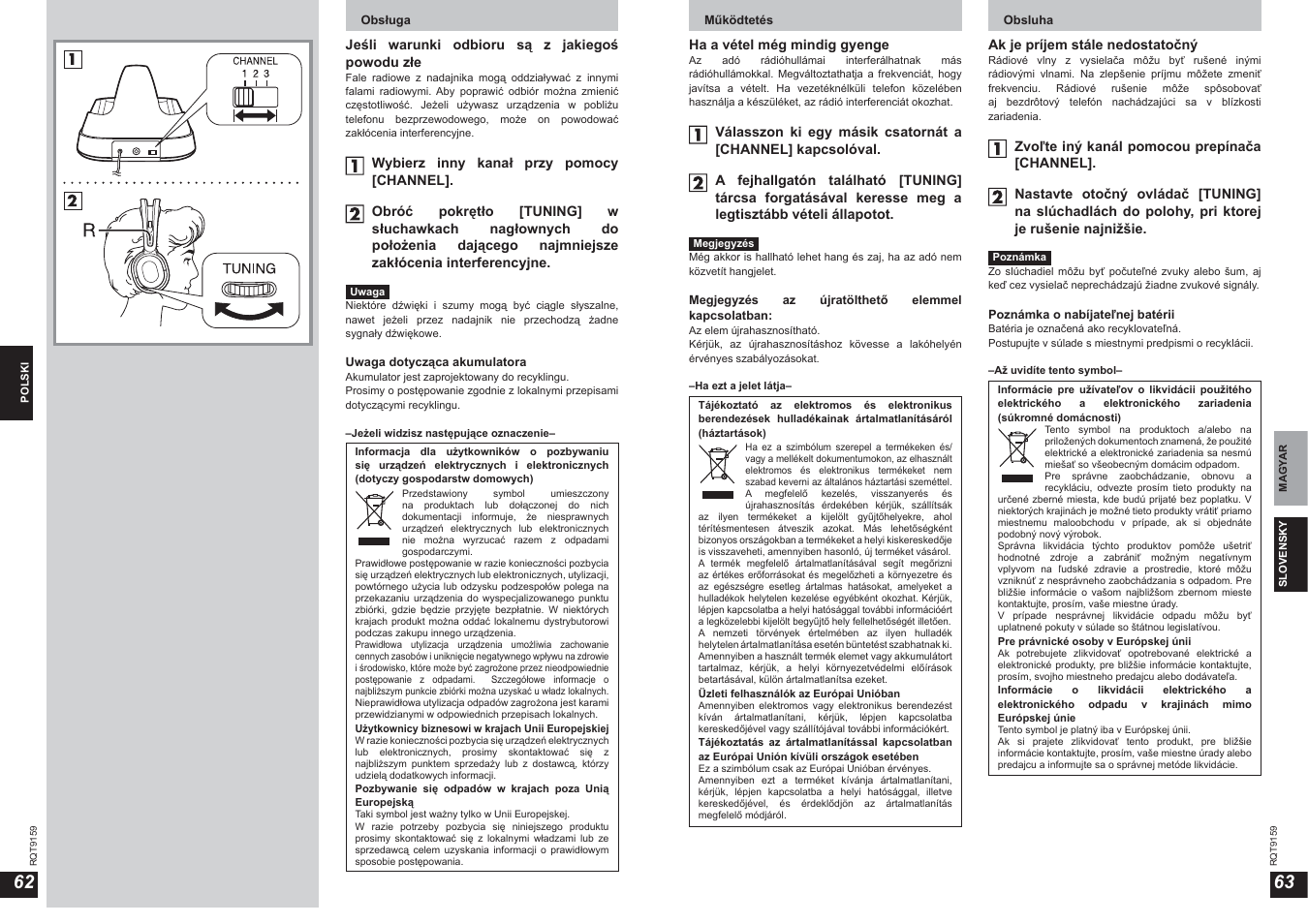 Panasonic RPWF850 User Manual | Page 32 / 45