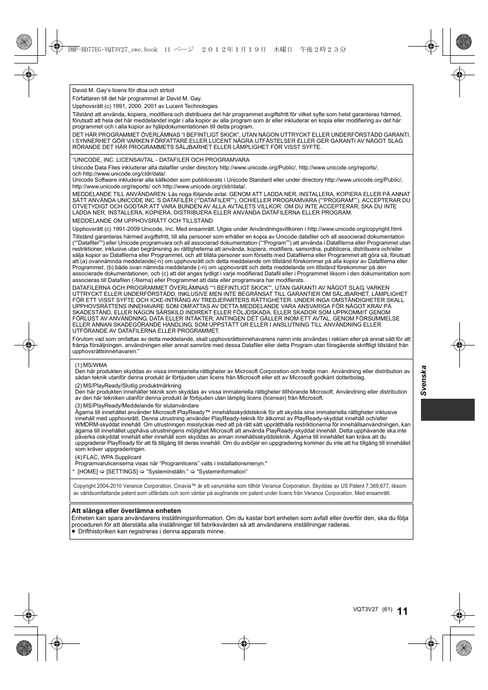 Panasonic DMPBD77EG User Manual | Page 61 / 112