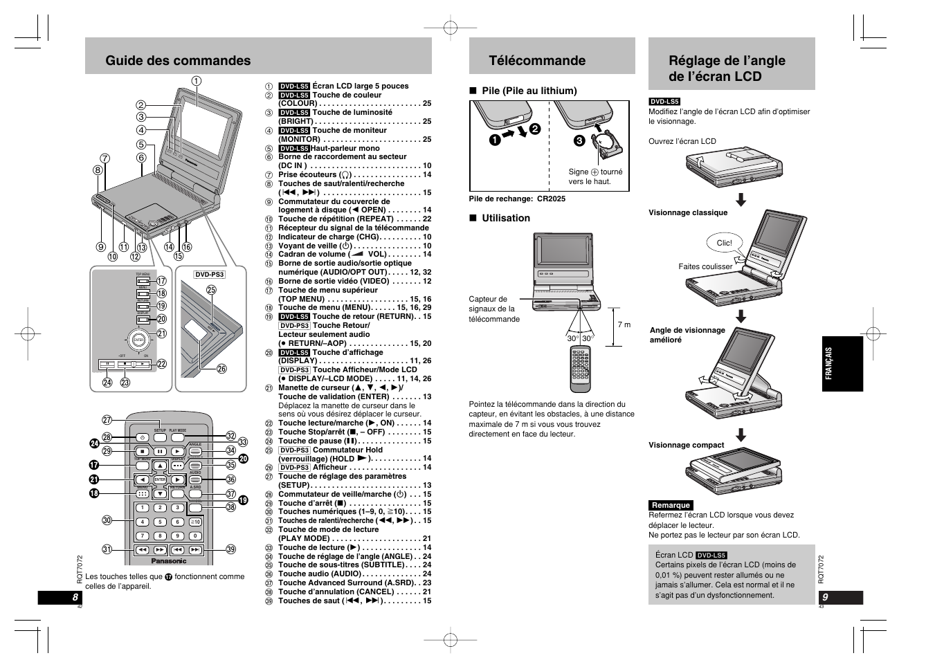 Panasonic DVDLS5 User Manual | Page 22 / 37