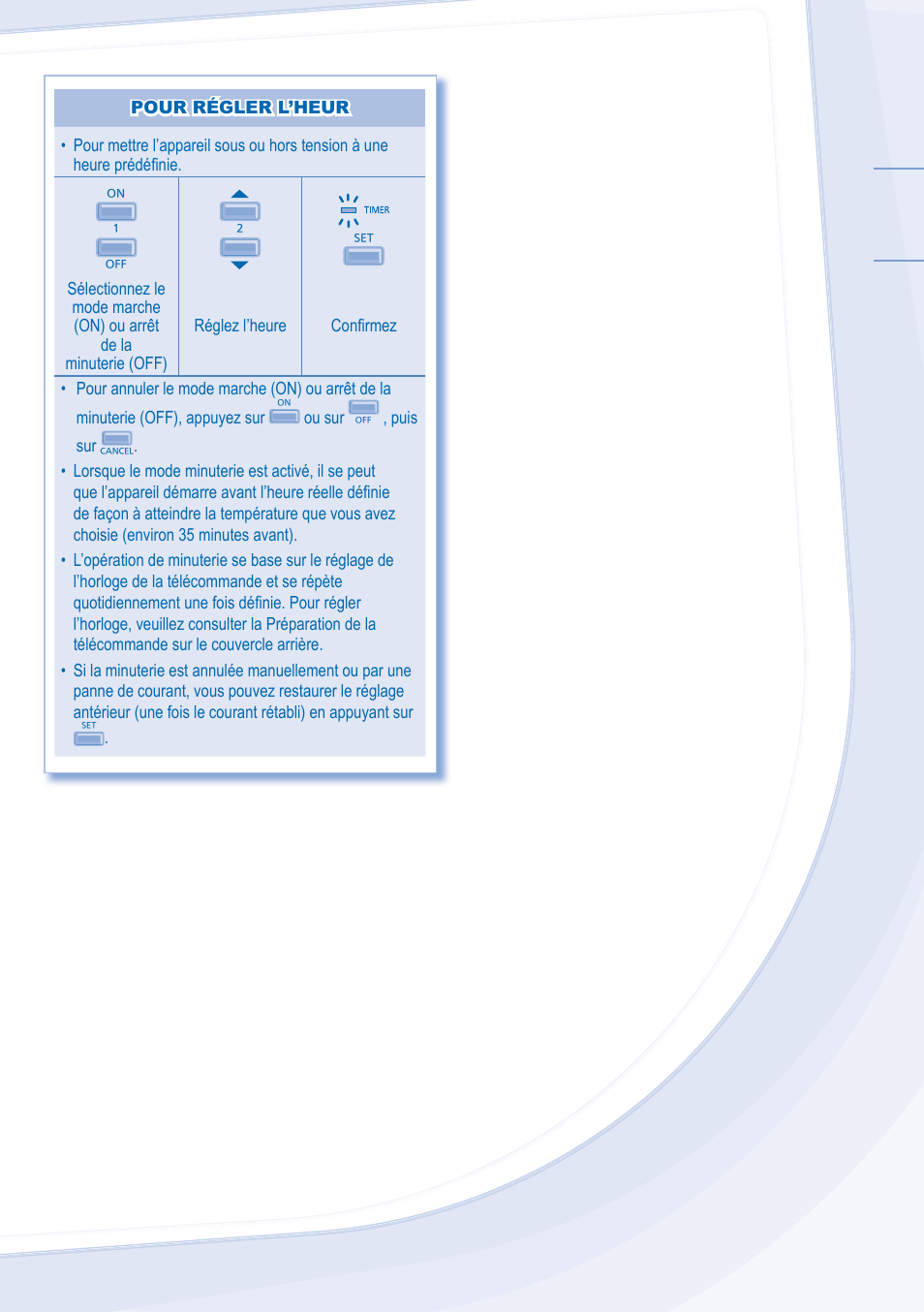 Français | Panasonic CSMRE7MKE User Manual | Page 7 / 12