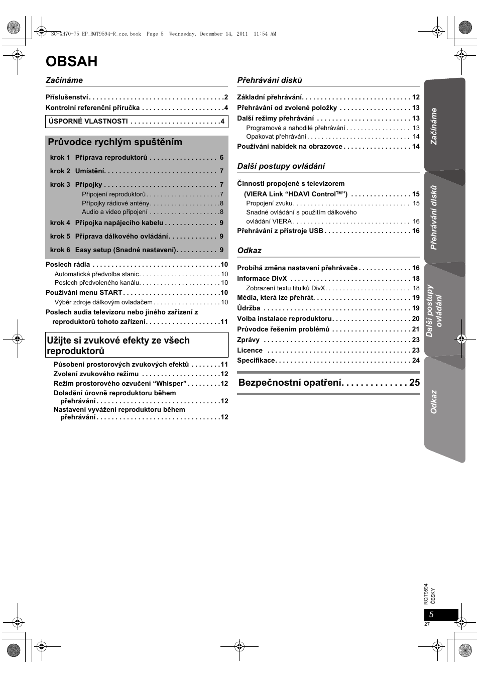 Panasonic SCXH75EP User Manual | Page 27 / 94