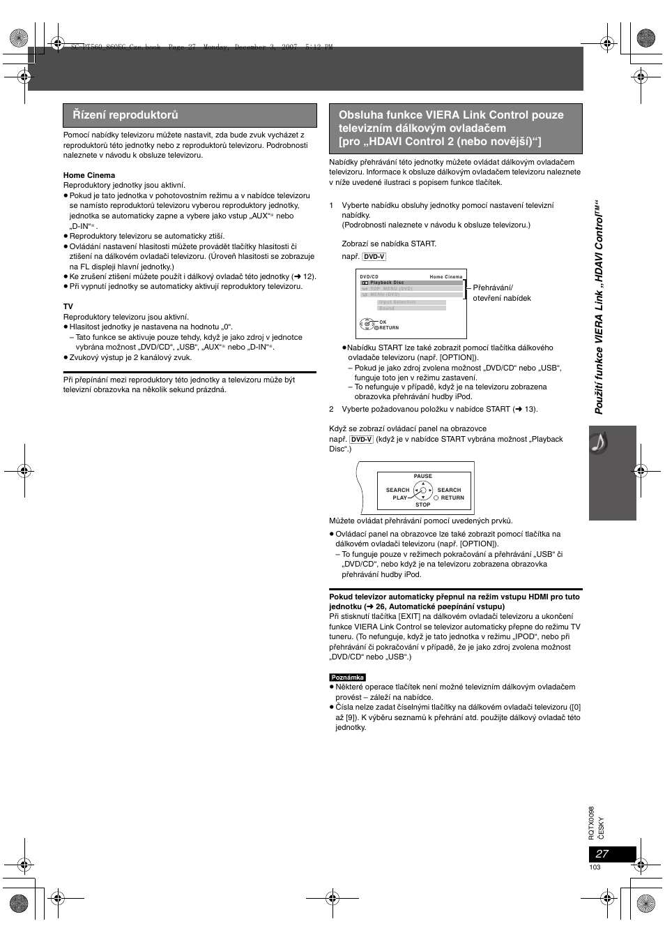 Panasonic SCPT860 User Manual | Page 103 / 116