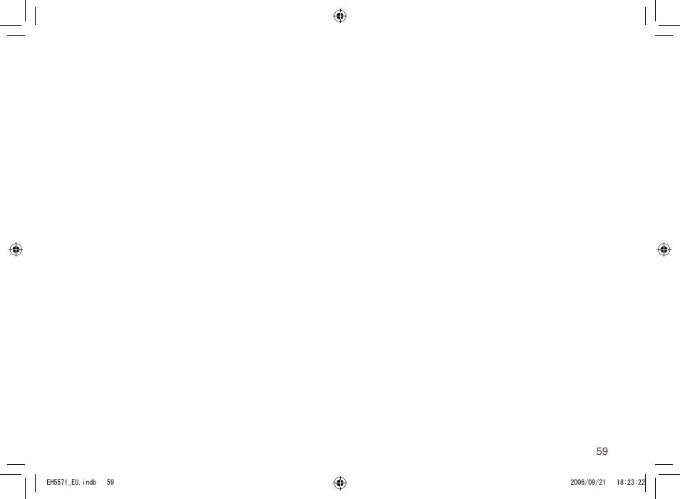 Panasonic EH5571 User Manual | Page 59 / 60