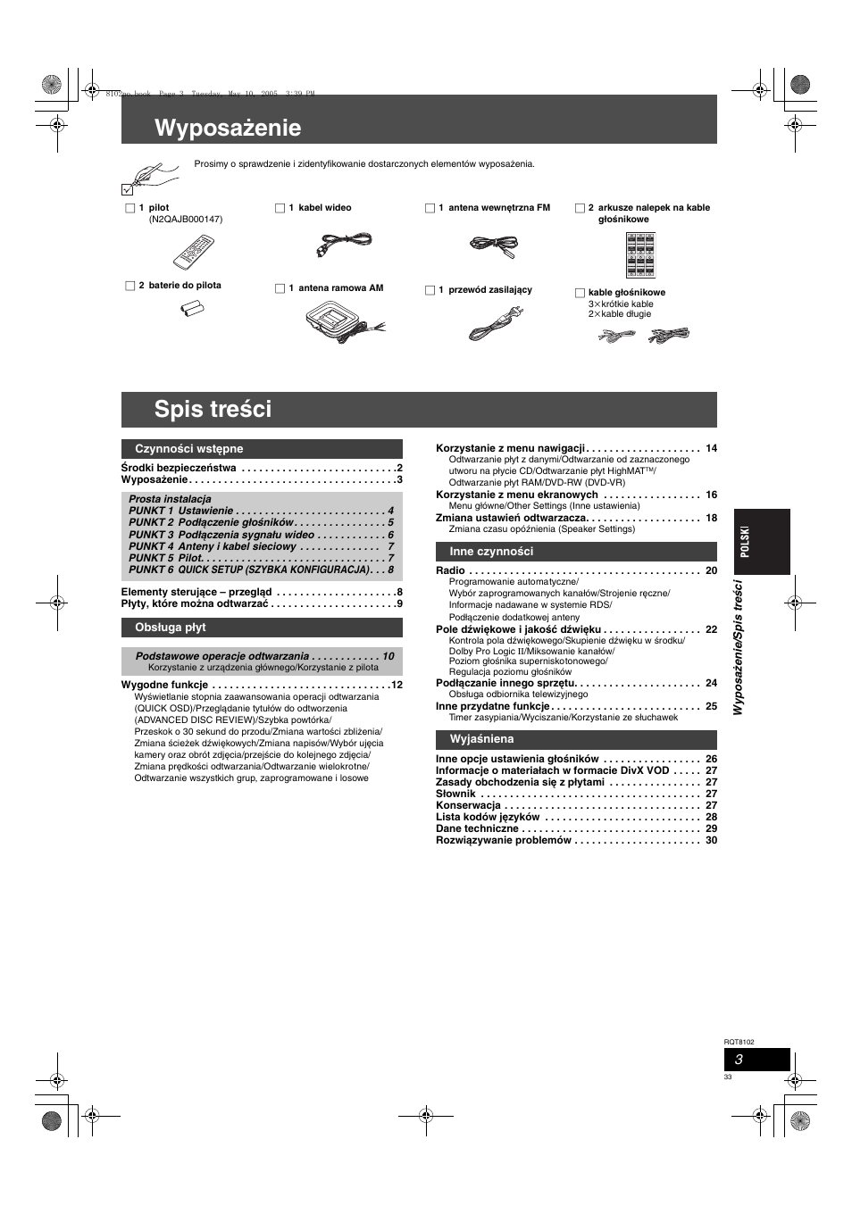 Panasonic SCHT335 User Manual | Page 33 / 92