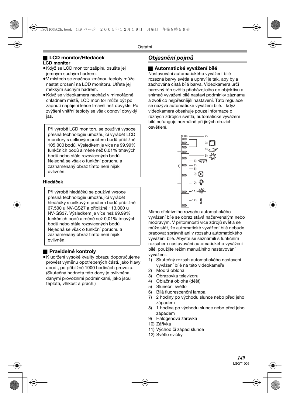 Objasnění pojmů | Panasonic NVGS37EP User Manual | Page 149 / 204