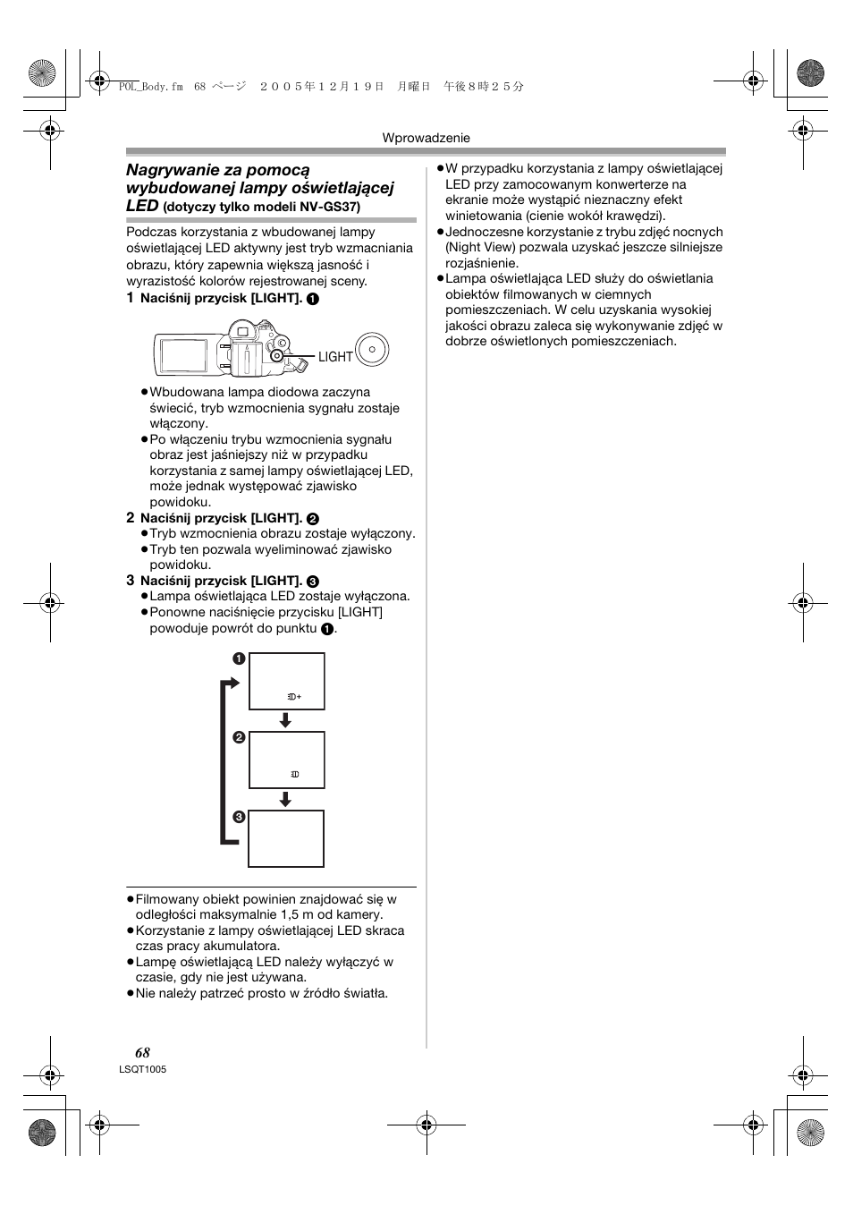 Panasonic NVGS37EP User Manual | Page 68 / 204