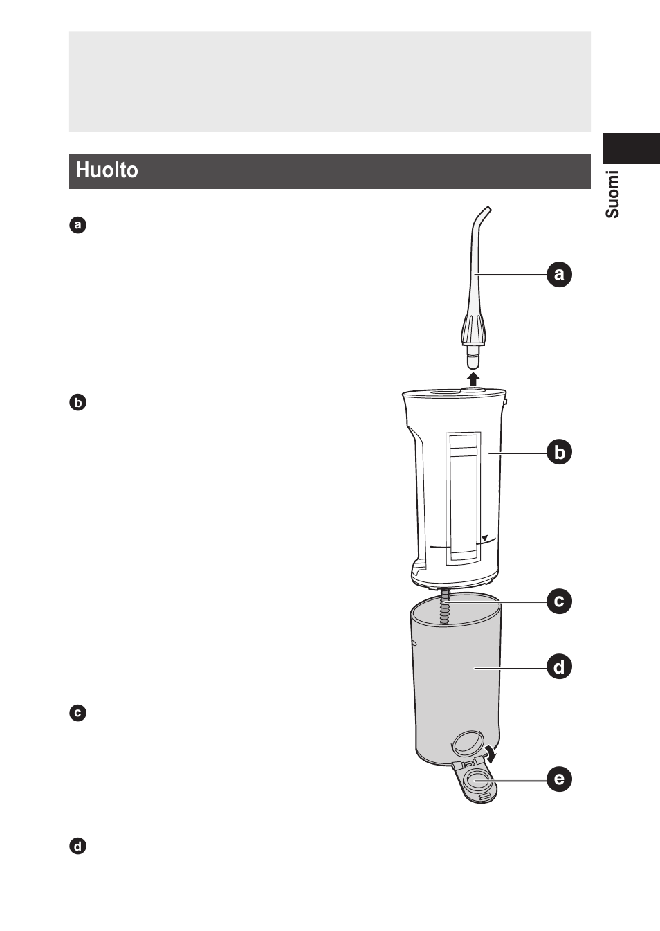 Huolto | Panasonic EWDJ10 User Manual | Page 137 / 216
