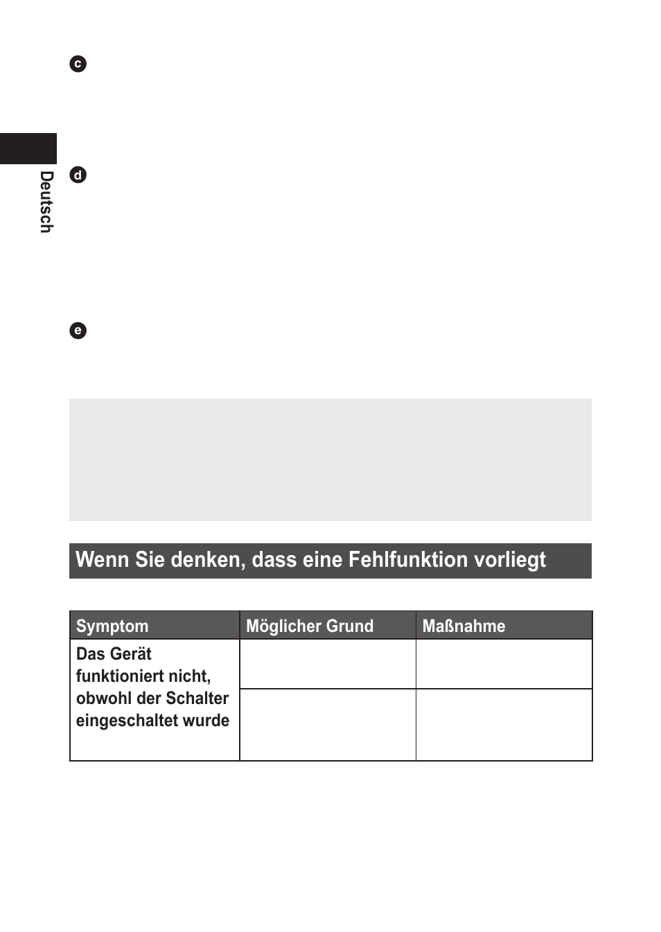 Wennsiedenken,dasseinefehlfunktionvorliegt | Panasonic EWDJ10 User Manual | Page 24 / 216
