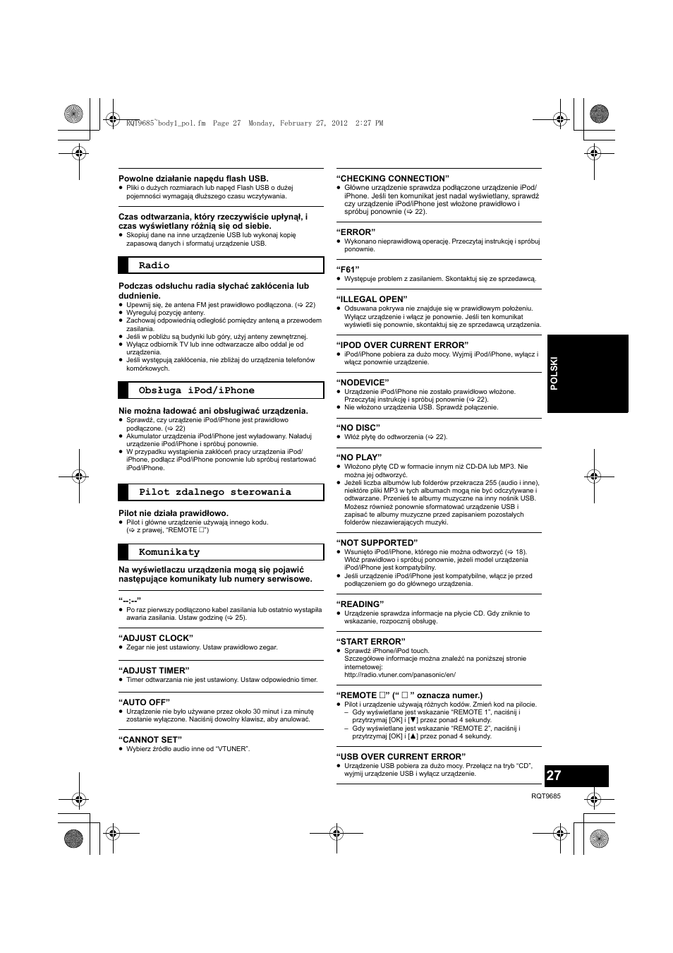 Panasonic SCHC37EC User Manual | Page 27 / 44