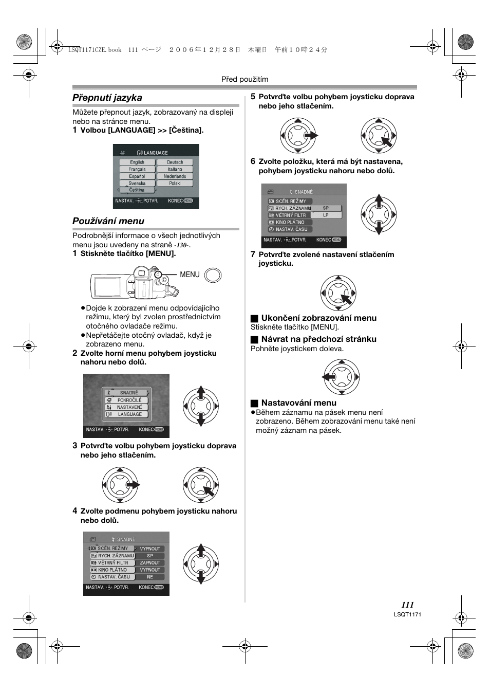 Panasonic NVGS60EP User Manual | Page 111 / 192