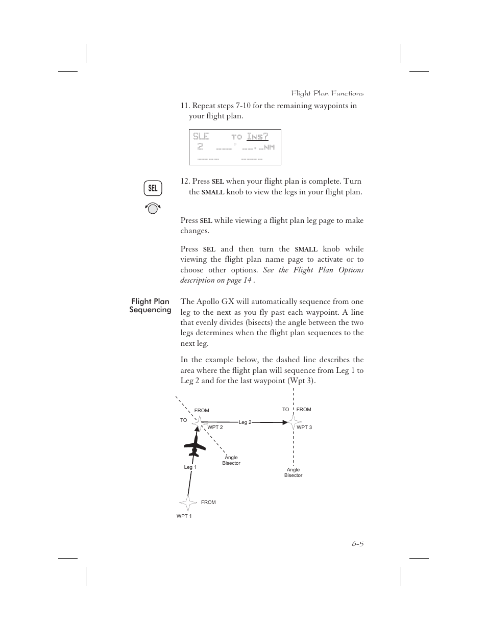 Flight plan sequencing 6-5, Sequencing 6-5, Sequencing 6-5, 9-20, 9-24 | Flight plan sequencing -5 | Apollo 65 User Manual | Page 131 / 324