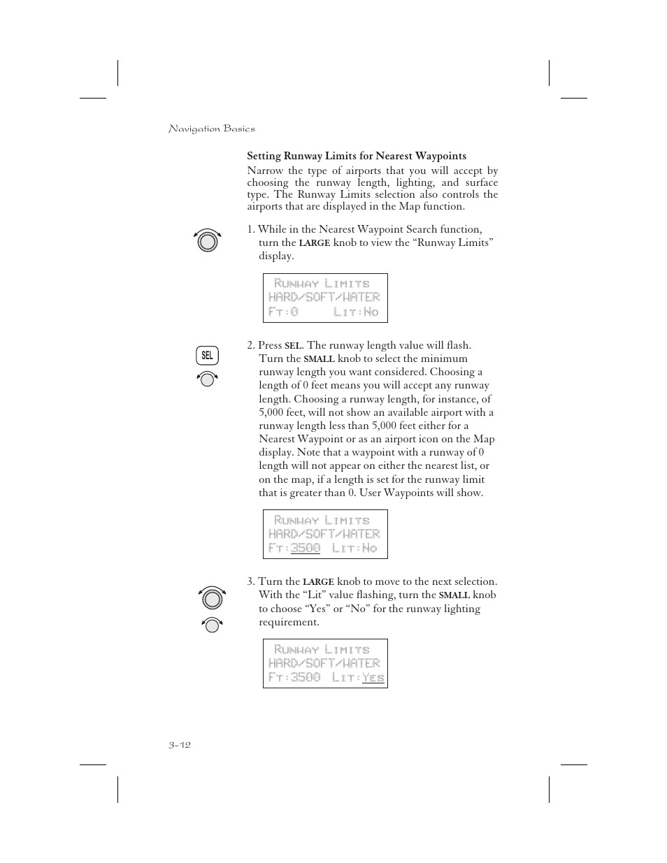 Runway length 3-12, 5-11, Runway limits 3-12 | Apollo 65 User Manual | Page 50 / 324