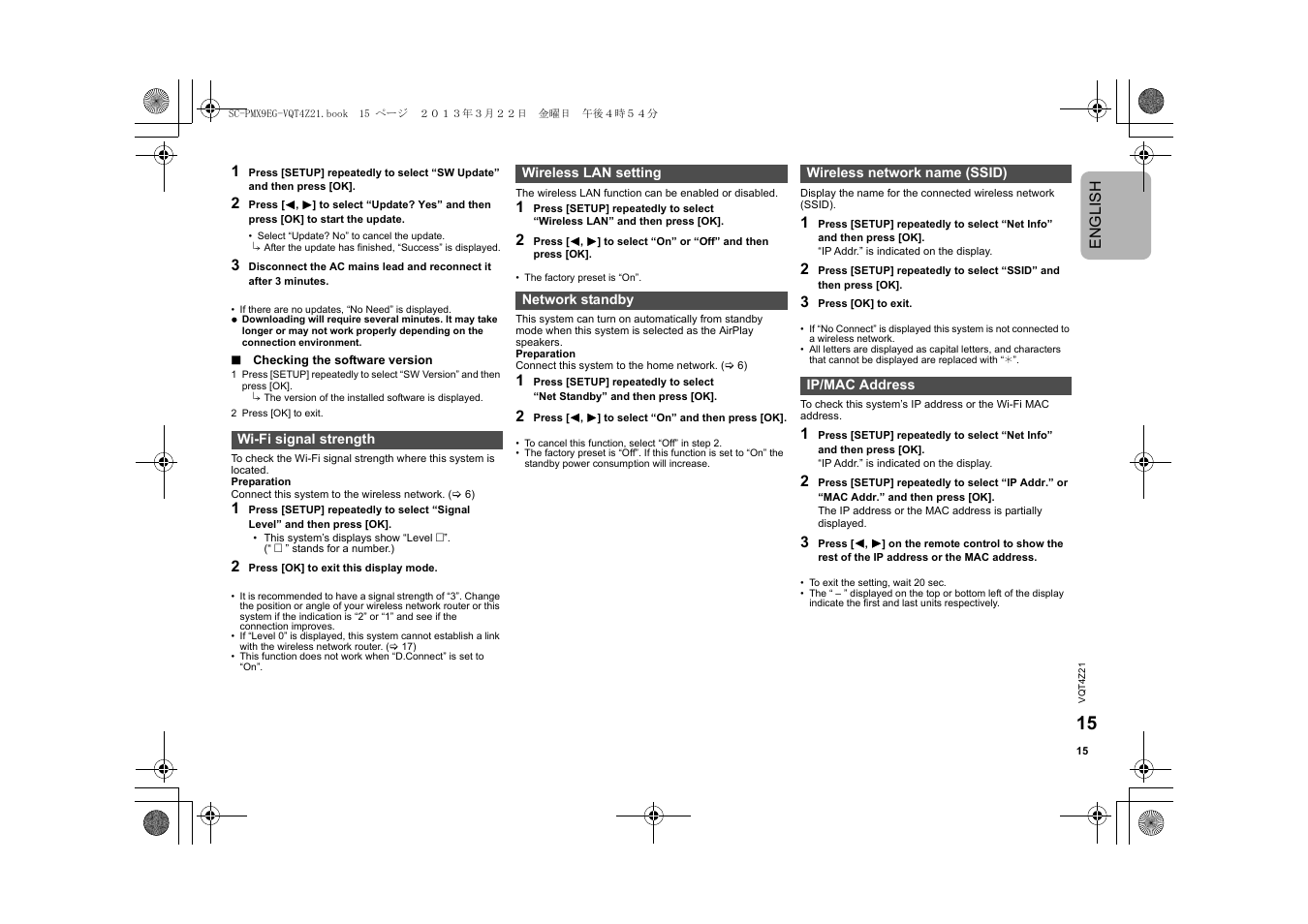 Panasonic SCPMX9EG User Manual | Page 15 / 76
