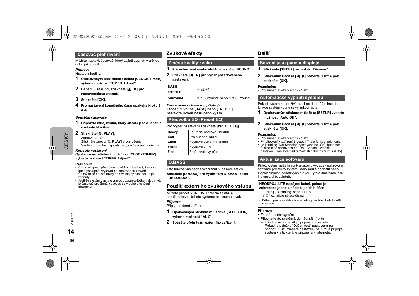 Panasonic SCPMX9EG User Manual | Page 50 / 76