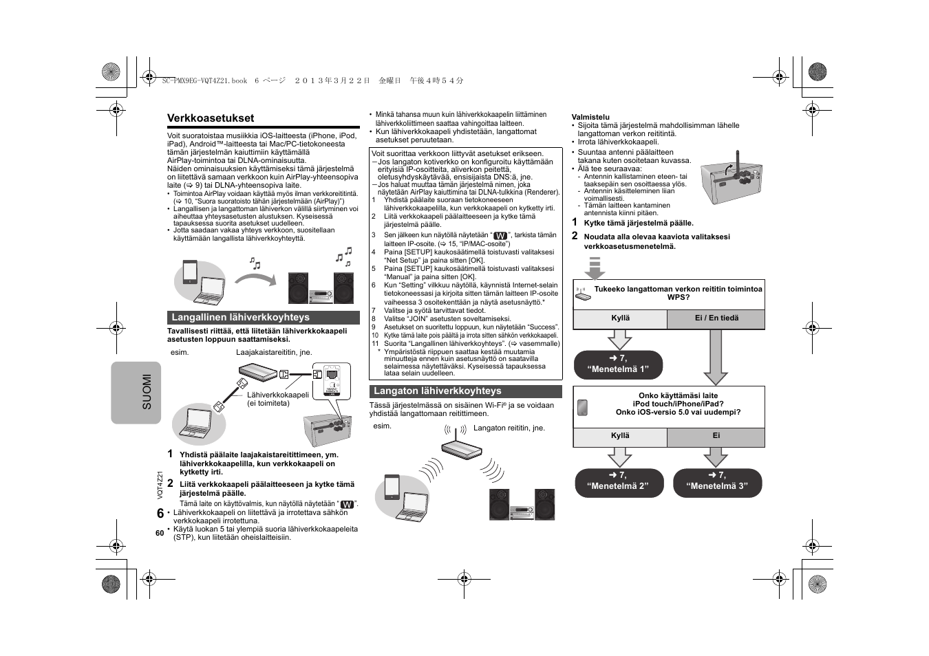 Suomi verkkoasetukset | Panasonic SCPMX9EG User Manual | Page 60 / 76