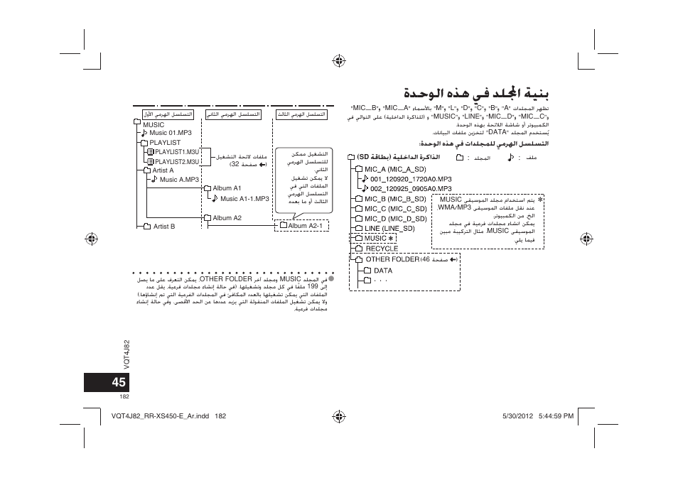 ﺓﺪﺣﻮﻟﺍ ﻩﺬﻫ ﻲﻓ ﺪﻠﺍ ﺔﻴﻨﺑ | Panasonic RRXS420E User Manual | Page 182 / 226