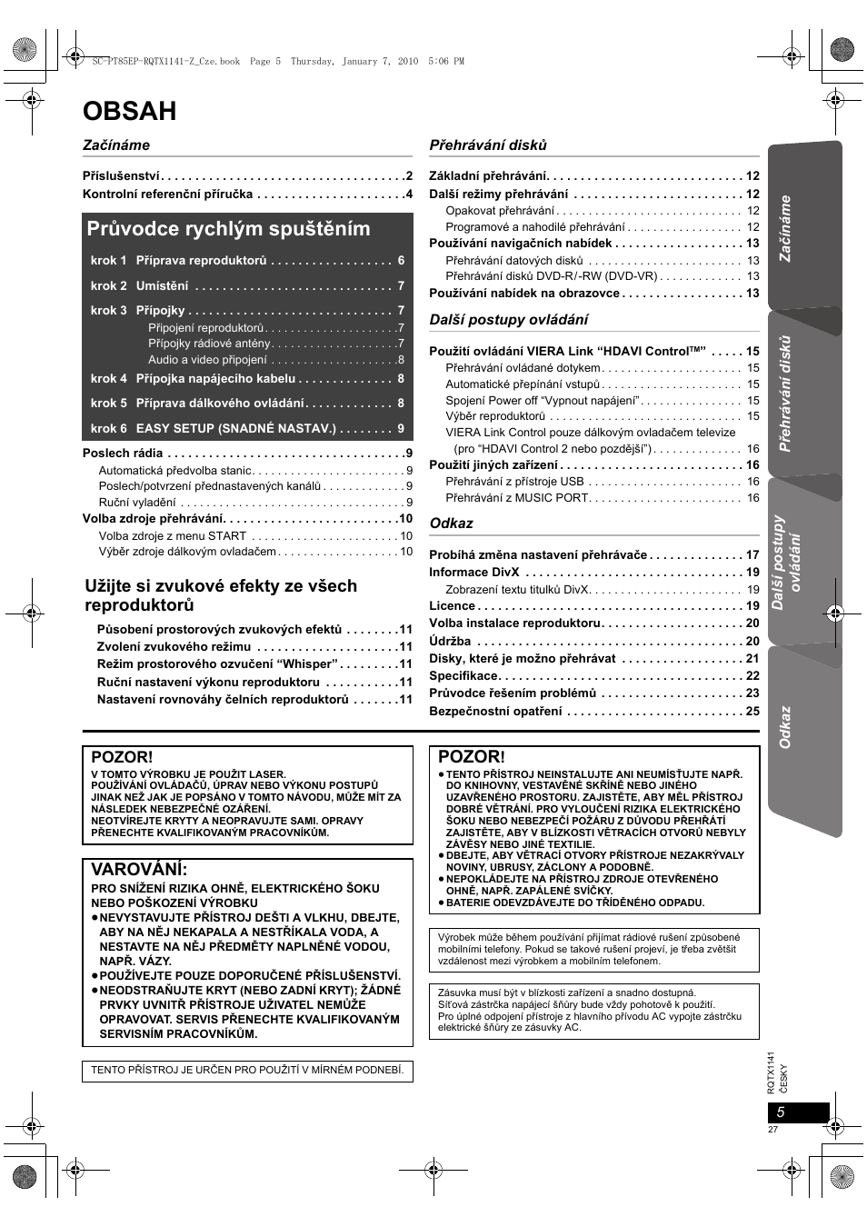 Panasonic SCPT85 User Manual | Page 27 / 94