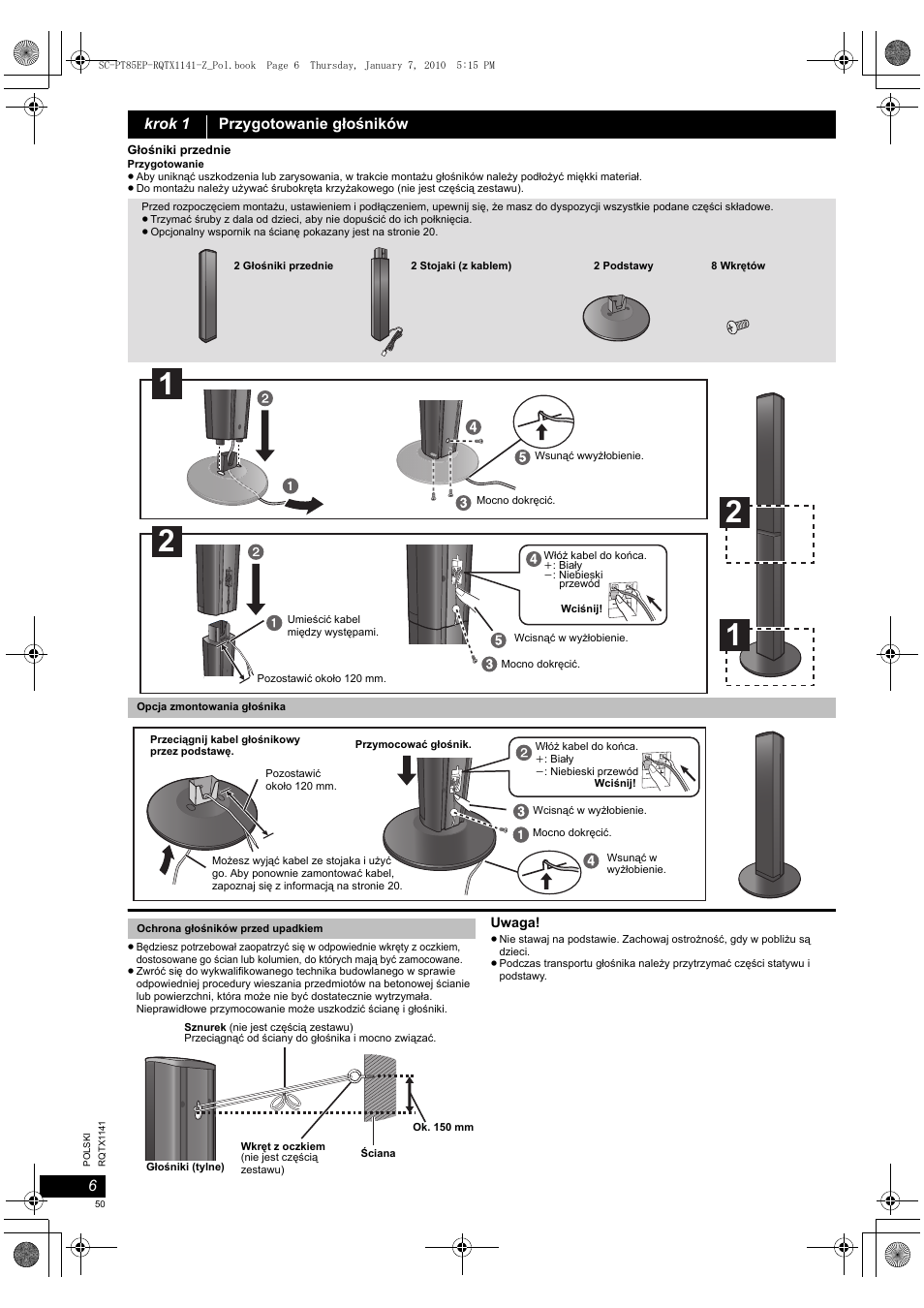 Panasonic SCPT85 User Manual | Page 50 / 94