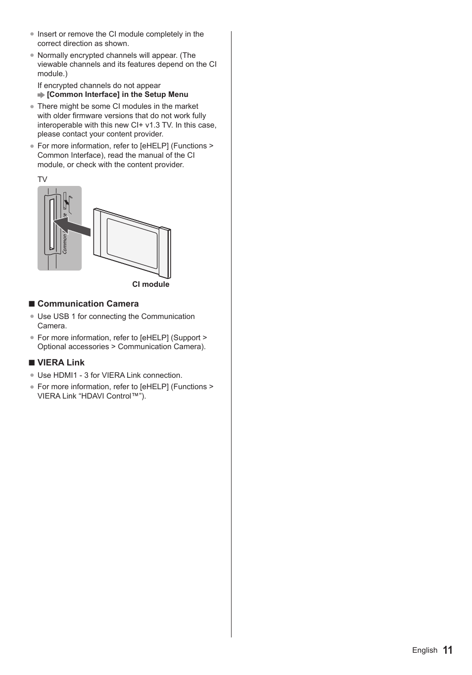 Panasonic TX50ASX603 User Manual | Page 11 / 68