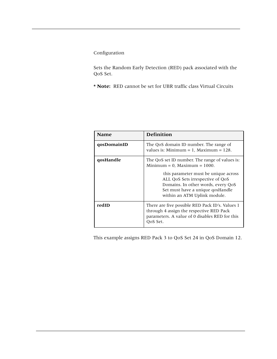 Set qos-set (red-pack), Command mode, Description | Syntax, Sample output | Avaya Cajun P880 User Manual | Page 104 / 162