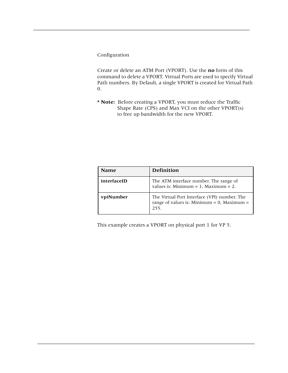 Vport, Command mode, Description | Syntax, Sample output | Avaya Cajun P880 User Manual | Page 136 / 162