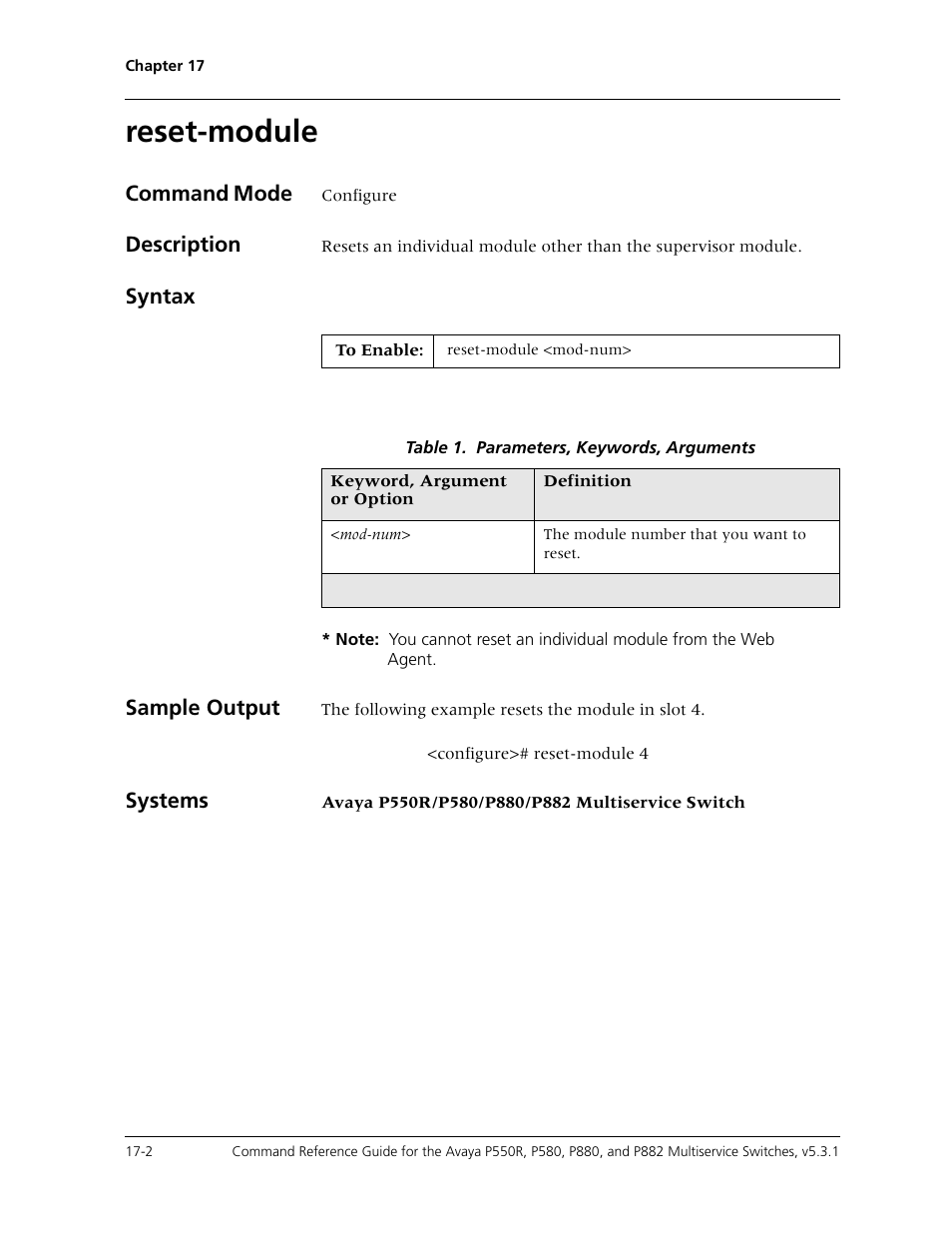 Reset-module, Reset-module -2 | Avaya Cajun P550R User Manual | Page 337 / 679