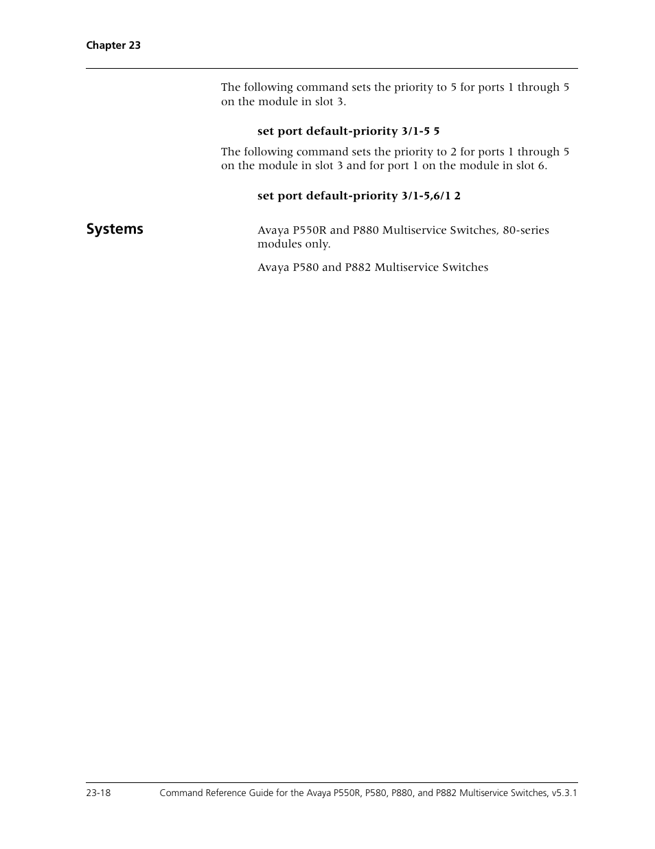 Systems | Avaya Cajun P550R User Manual | Page 475 / 679