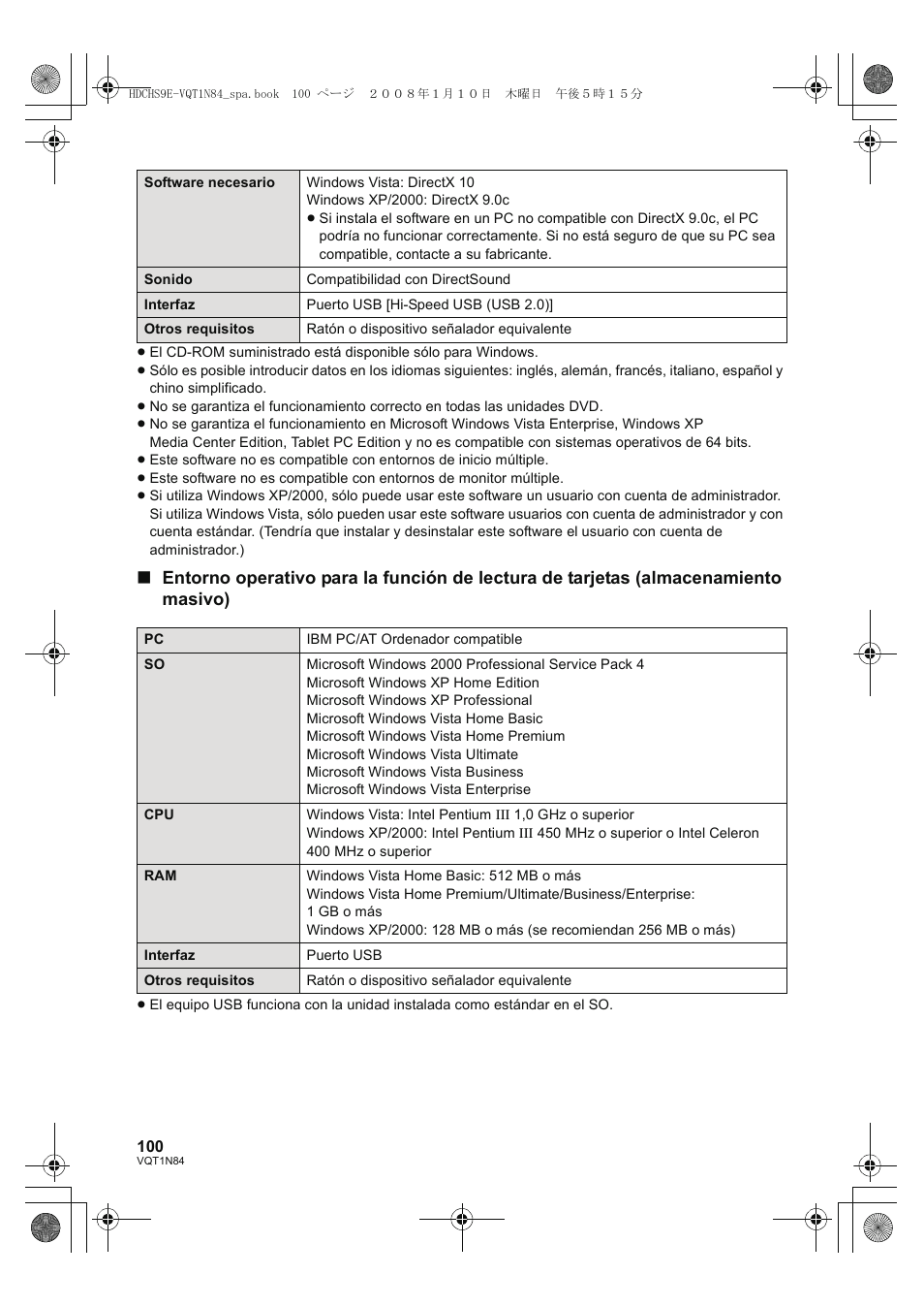 Panasonic HDCHS9 User Manual | Page 100 / 132